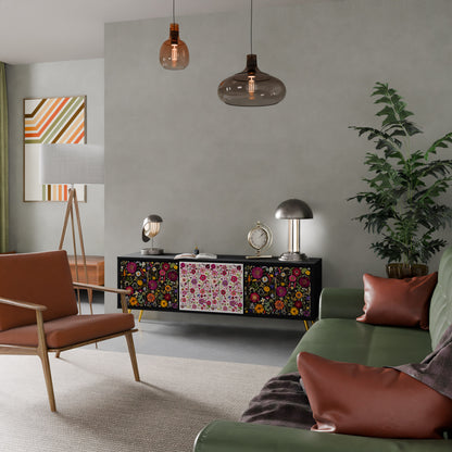 DAYNITE GARDEN Mobile TV a 3 Ante in Finitura Nera