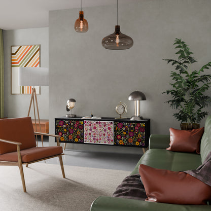 DAYNITE GARDEN Mobile TV a 3 Ante in Finitura Nera