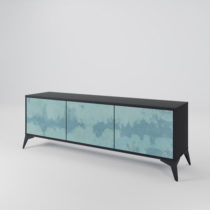Mobile TV SKY WASH a 3 ante con finitura nera