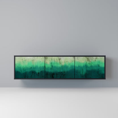 Mobile TV NORTHERN LIGHTS a 3 ante con finitura nera