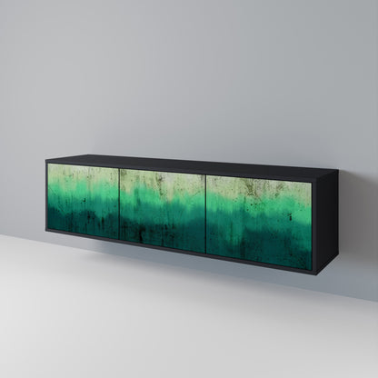 Mobile TV NORTHERN LIGHTS a 3 ante con finitura nera