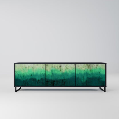 Mobile TV NORTHERN LIGHTS a 3 ante con finitura nera