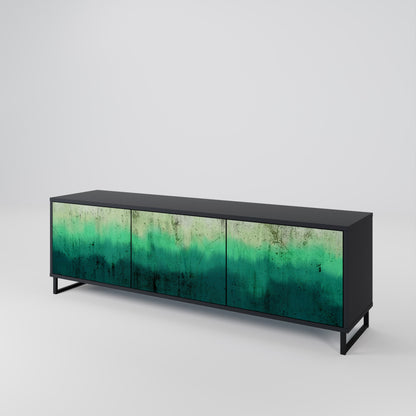Mobile TV NORTHERN LIGHTS a 3 ante con finitura nera