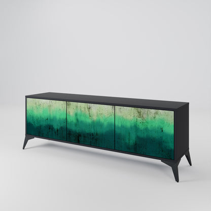 Mobile TV NORTHERN LIGHTS a 3 ante con finitura nera