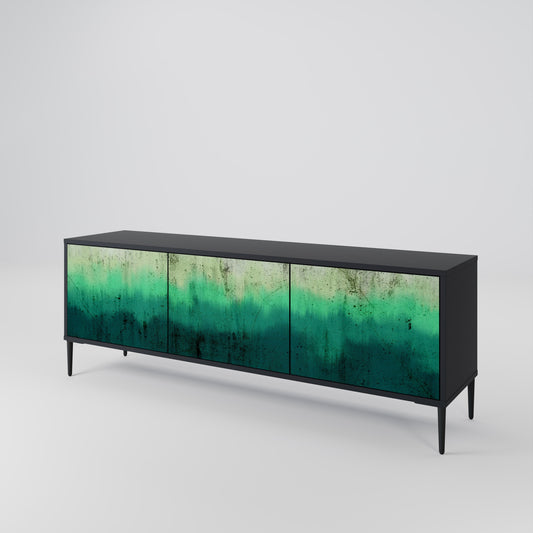 Mobile TV NORTHERN LIGHTS a 3 ante con finitura nera