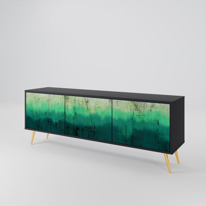 Mobile TV NORTHERN LIGHTS a 3 ante con finitura nera