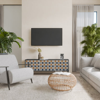 Mobile TV a 3 ante REFLECTION RANGE in finitura nera