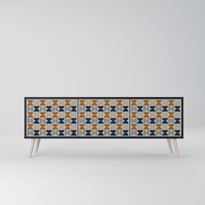 Mobile TV a 3 ante REFLECTION RANGE in finitura nera