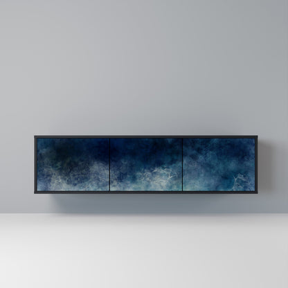 Mobile TV CELESTIAL FALL a 3 ante con finitura nera