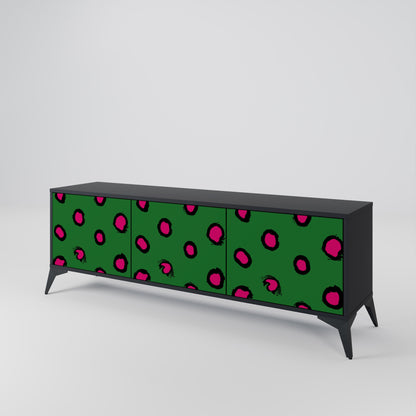 Mobile TV FUNKY SPOTS a 3 ante con finitura nera