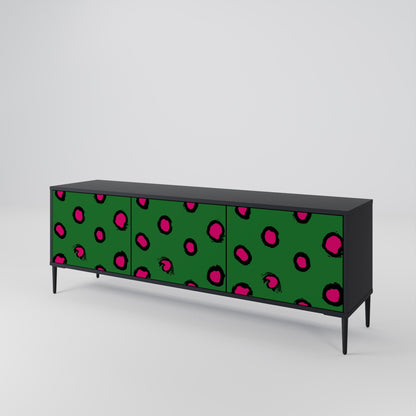 Mobile TV FUNKY SPOTS a 3 ante con finitura nera