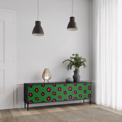 Mobile TV FUNKY SPOTS a 3 ante con finitura nera