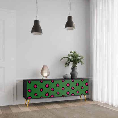 Mobile TV FUNKY SPOTS a 3 ante con finitura nera