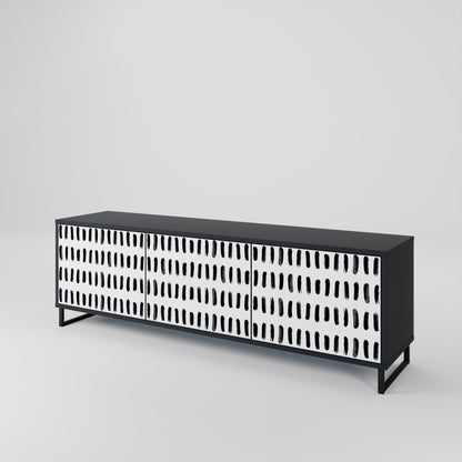 Mobile TV NIGHTY MELODIES a 3 ante con finitura nera