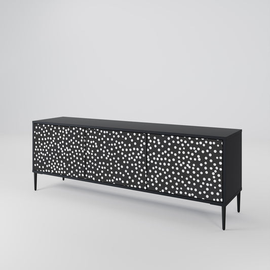 Mobile TV BLINDING LIGHTS a 3 ante con finitura nera