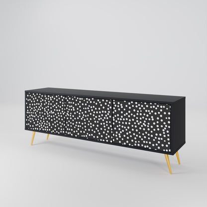 Mobile TV BLINDING LIGHTS a 3 ante con finitura nera
