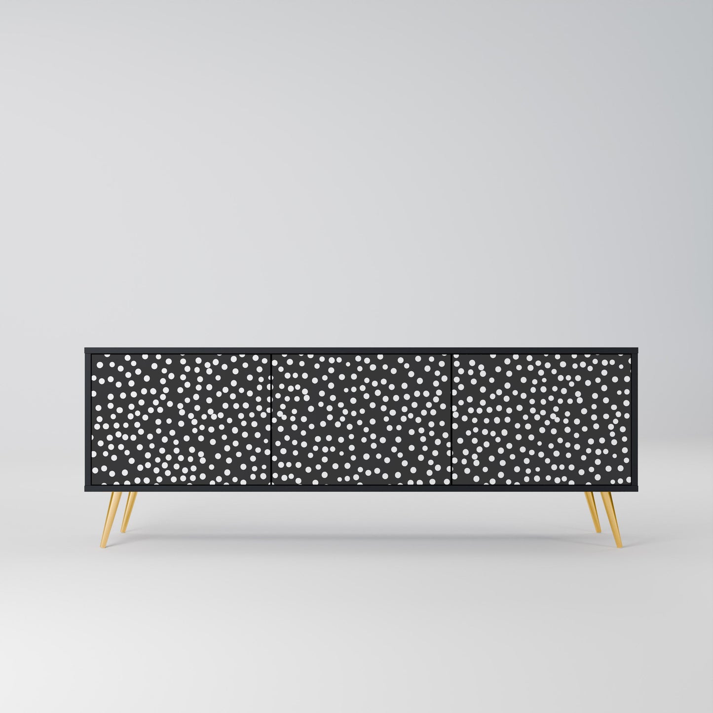 Mobile TV BLINDING LIGHTS a 3 ante con finitura nera