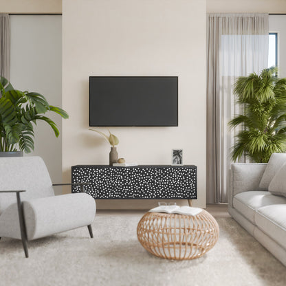 Mobile TV BLINDING LIGHTS a 3 ante con finitura nera
