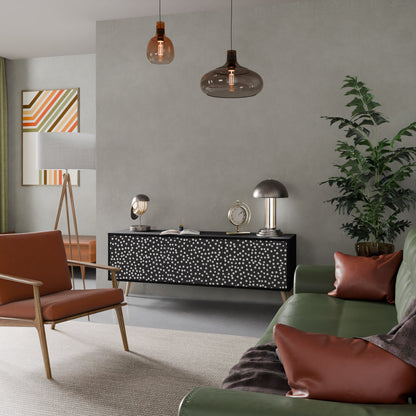 Mobile TV BLINDING LIGHTS a 3 ante con finitura nera
