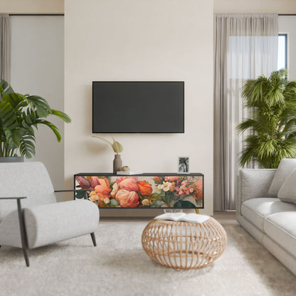 Mobile TV STYLISH BEAUTY a 3 ante con finitura nera