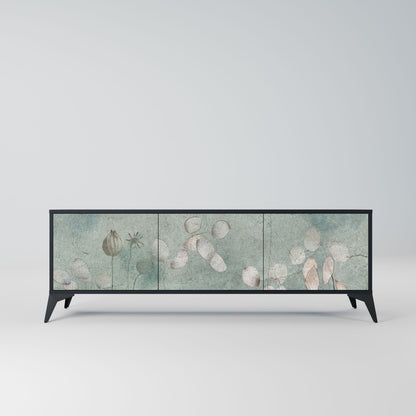 Mobile TV NIGHT LADY a 3 ante con finitura nera