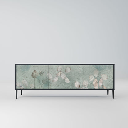Mobile TV NIGHT LADY a 3 ante con finitura nera