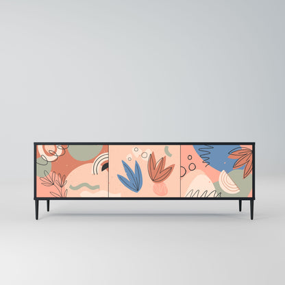 Mobile TV PASTEL DESTINY a 3 ante in finitura nera