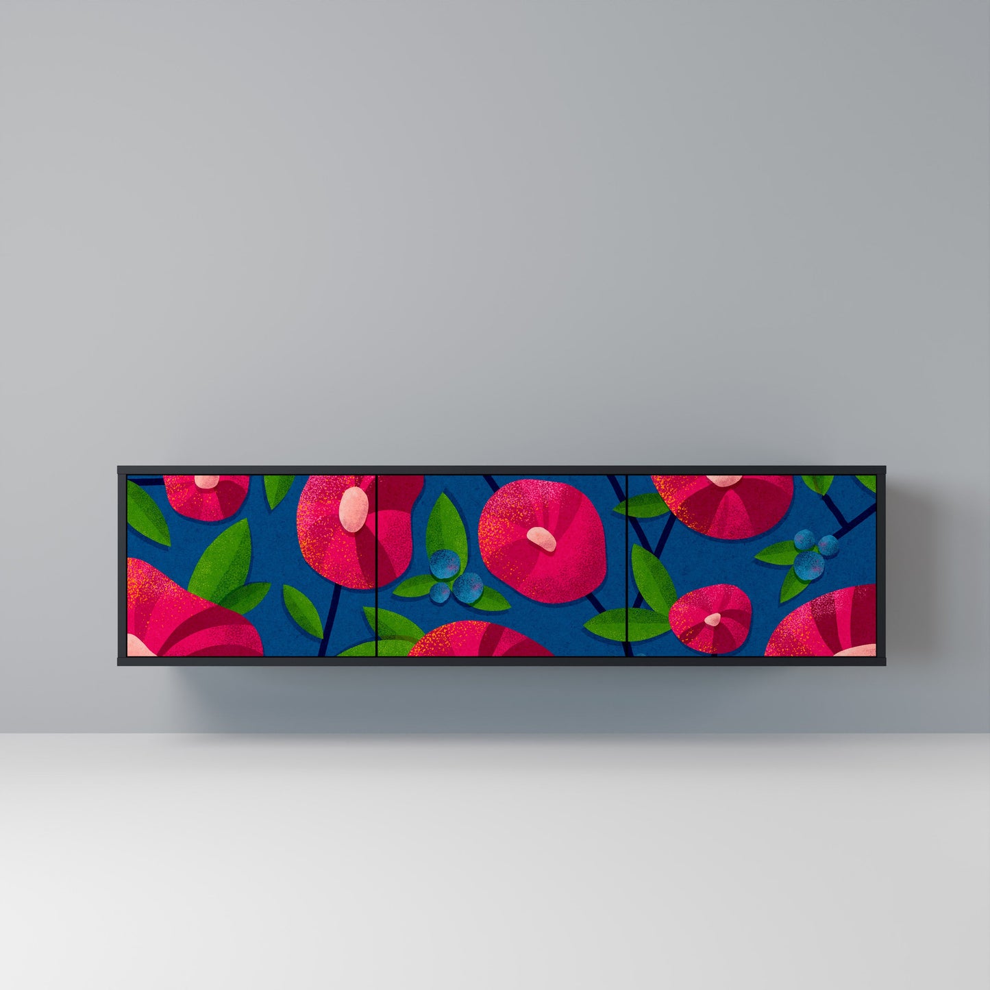 SPRING THOUGHTS Mobile TV a 3 ante con finitura nera