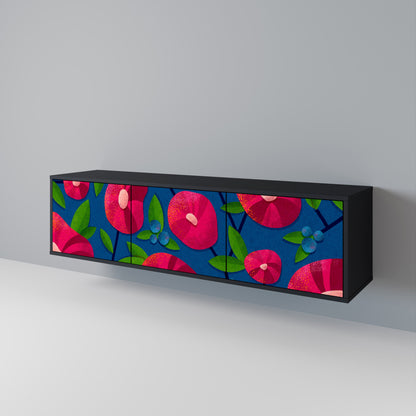 SPRING THOUGHTS Mobile TV a 3 ante con finitura nera