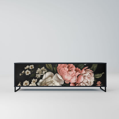 Mobile TV LUSH ELEGANCE a 3 ante con finitura nera