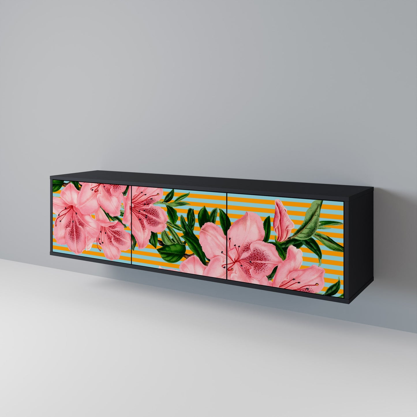 FRAGILE BEAUTY Mobile TV a 3 ante in finitura nera