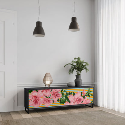FRAGILE BEAUTY Mobile TV a 3 ante in finitura nera