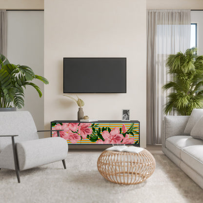 FRAGILE BEAUTY Mobile TV a 3 ante in finitura nera