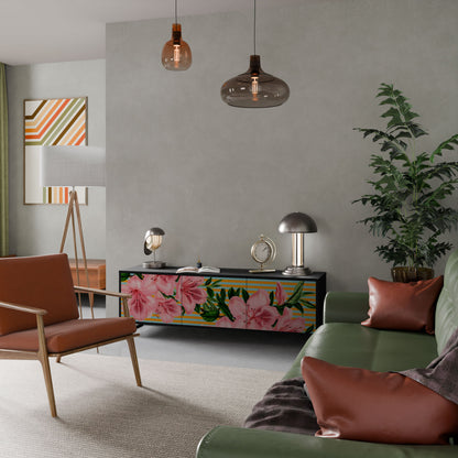 FRAGILE BEAUTY Mobile TV a 3 ante in finitura nera