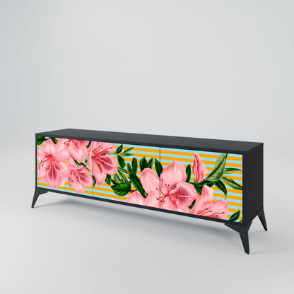 FRAGILE BEAUTY Mobile TV a 3 ante in finitura nera