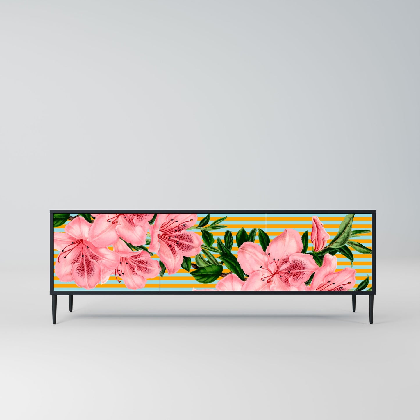 FRAGILE BEAUTY Mobile TV a 3 ante in finitura nera