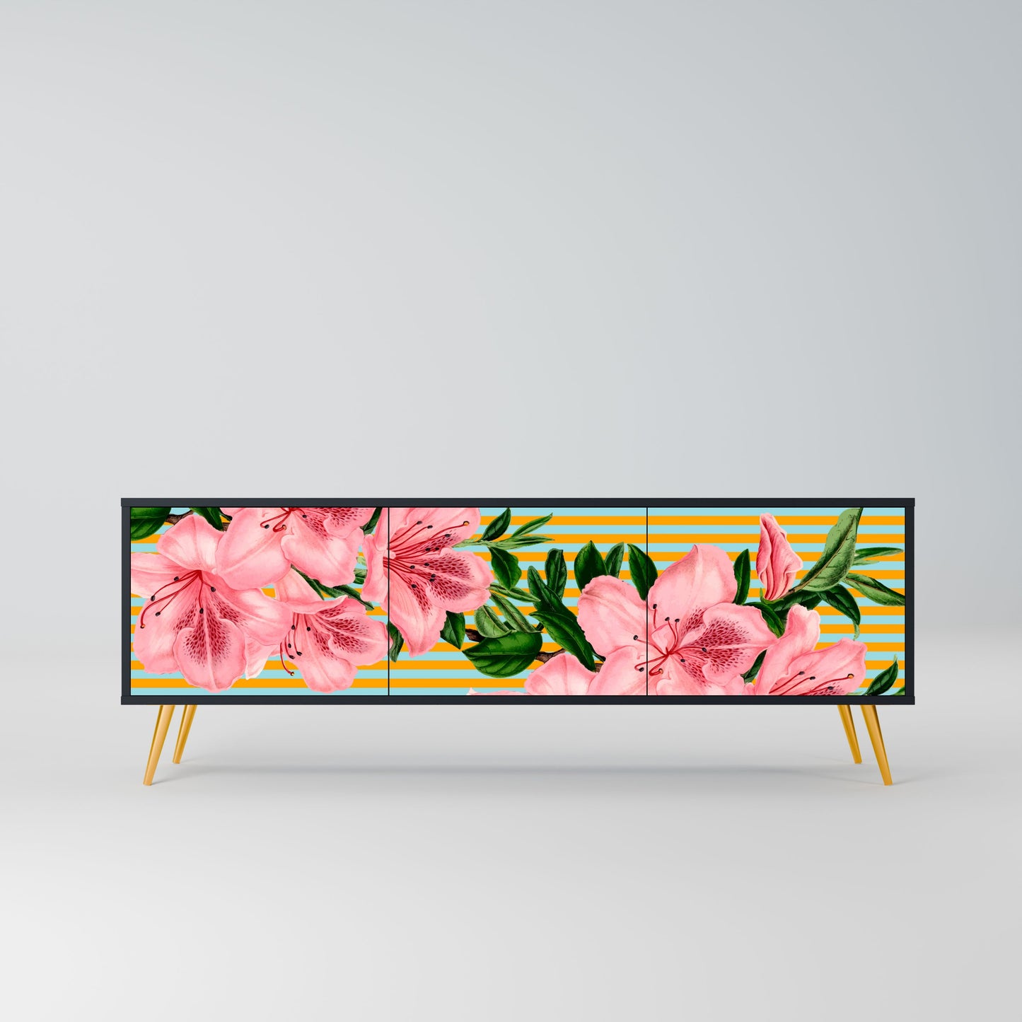 FRAGILE BEAUTY Mobile TV a 3 ante in finitura nera