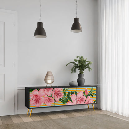 FRAGILE BEAUTY Mobile TV a 3 ante in finitura nera