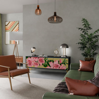 FRAGILE BEAUTY Mobile TV a 3 ante in finitura nera