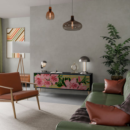 FRAGILE BEAUTY Mobile TV a 3 ante in finitura nera