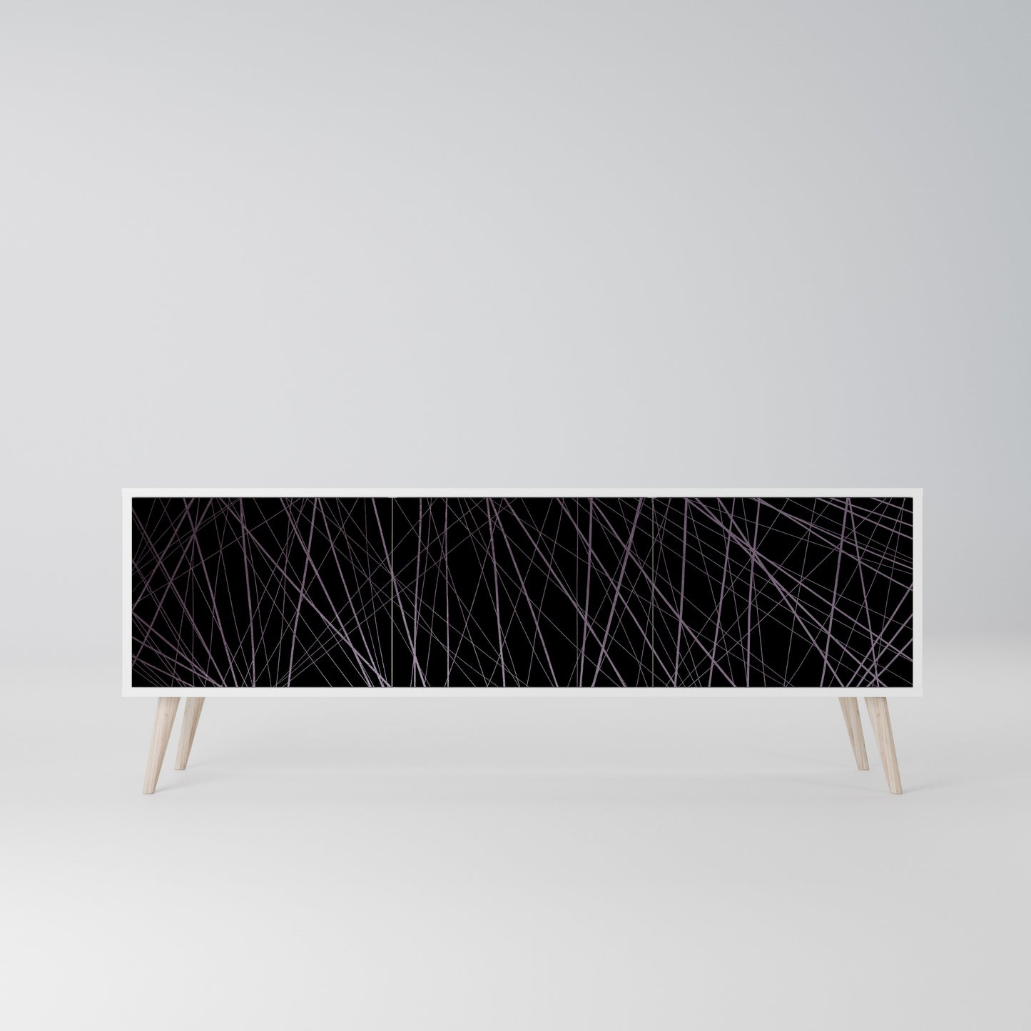SHIMMER SPIDERGRAM Mobile TV a 3 Ante in Finitura Bianca