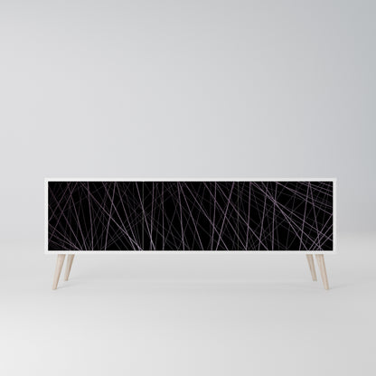 SHIMMER SPIDERGRAM Mobile TV a 3 Ante in Finitura Bianca