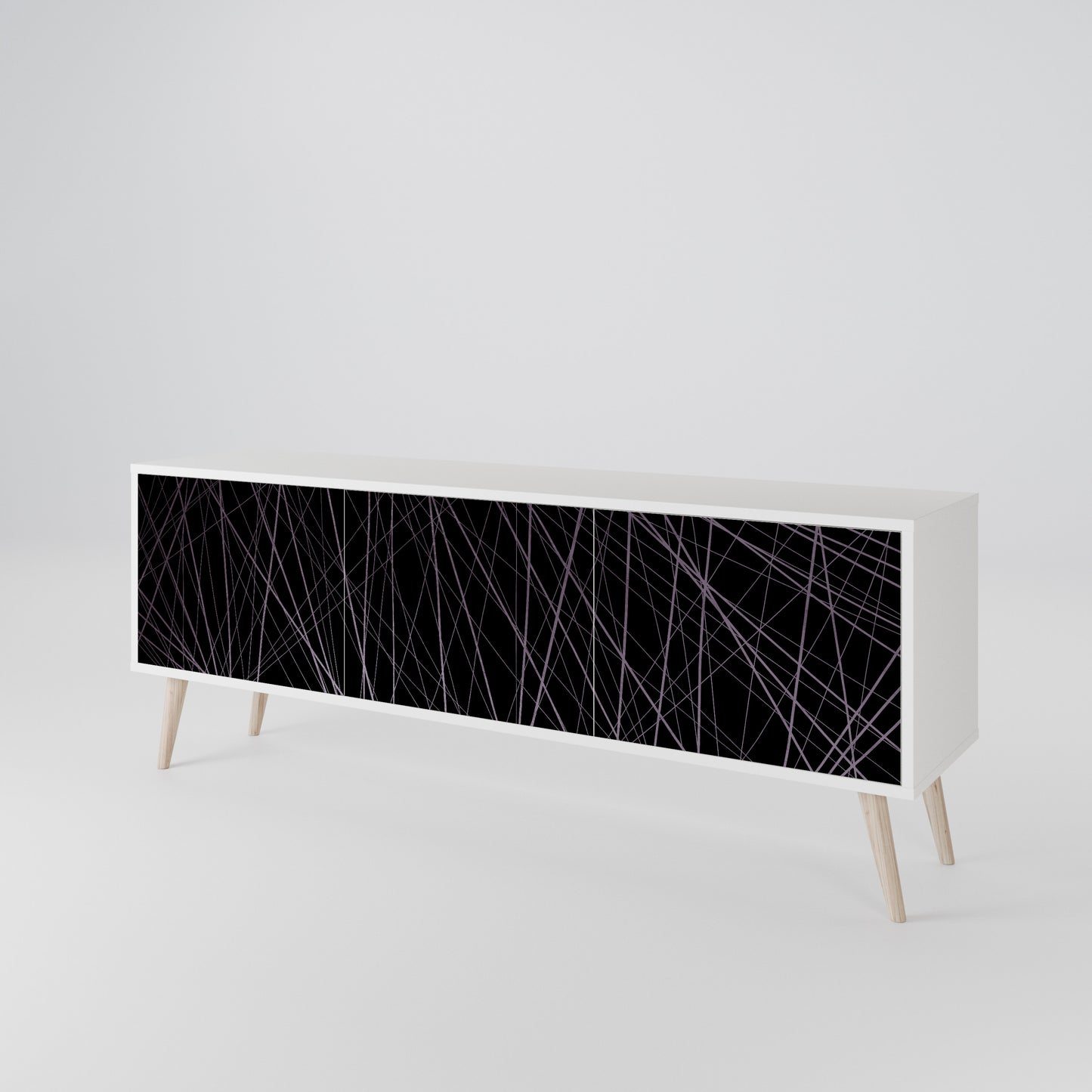 SHIMMER SPIDERGRAM Mobile TV a 3 Ante in Finitura Bianca
