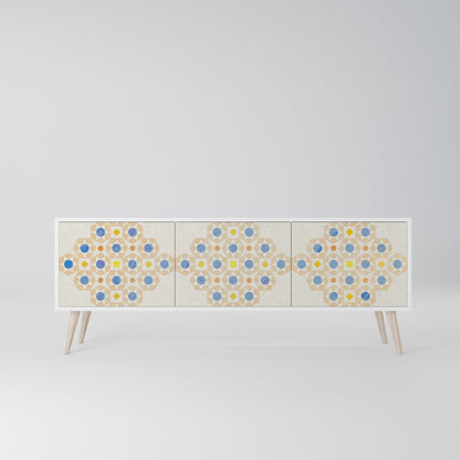 PATTERNED PRISM Mobile TV a 3 Ante in Finitura Bianca