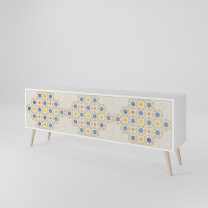 PATTERNED PRISM Mobile TV a 3 Ante in Finitura Bianca