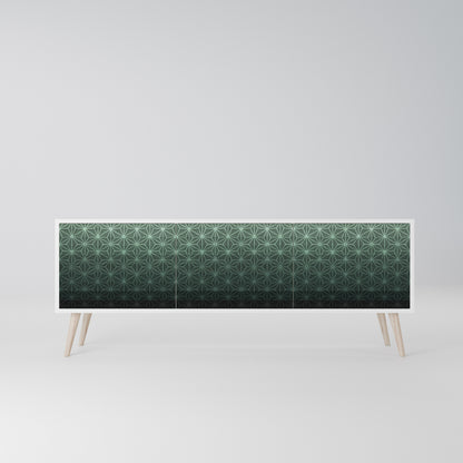 ORNAMENTAL GLIMMER Mobile TV a 3 Ante in Finitura Bianca