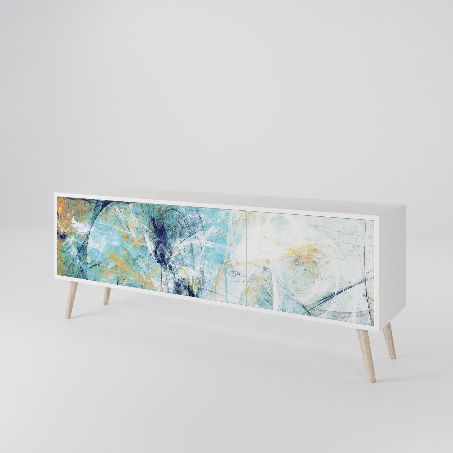 ABSTRACT THOUGHTS Mobile TV a 3 Ante in Finitura Bianca
