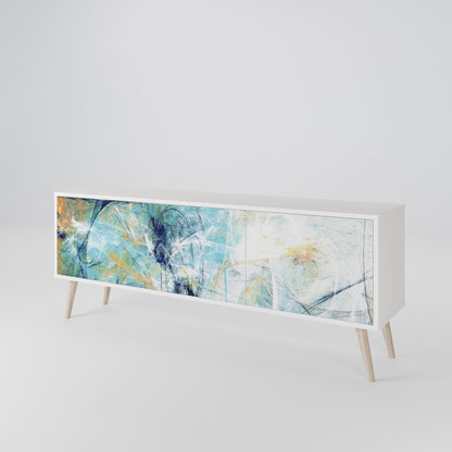 ABSTRACT THOUGHTS Mobile TV a 3 Ante in Finitura Bianca