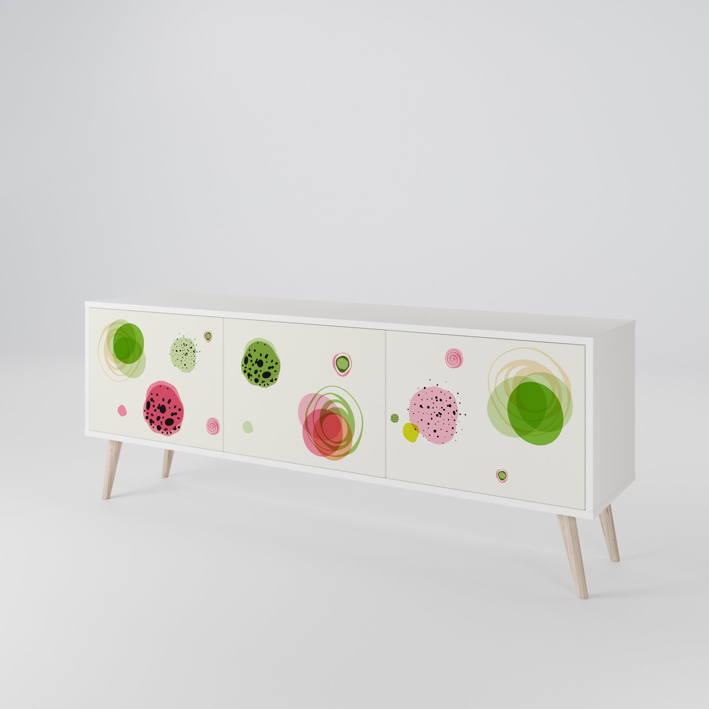 COLORFUL COSMOS Mobile TV a 3 Ante in Finitura Bianca