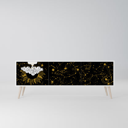 STELLAR CONSTELLATIONS Mobile TV a 3 Ante in Finitura Bianca